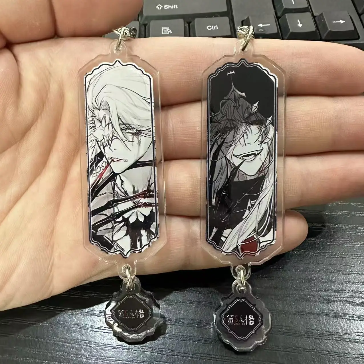 Game Identity Ⅴ Anime Figures Jack Naib Subedar Cosplay Acrylic Key Chains Bag Pendant Decor Keyring Accessories Christmas Gift