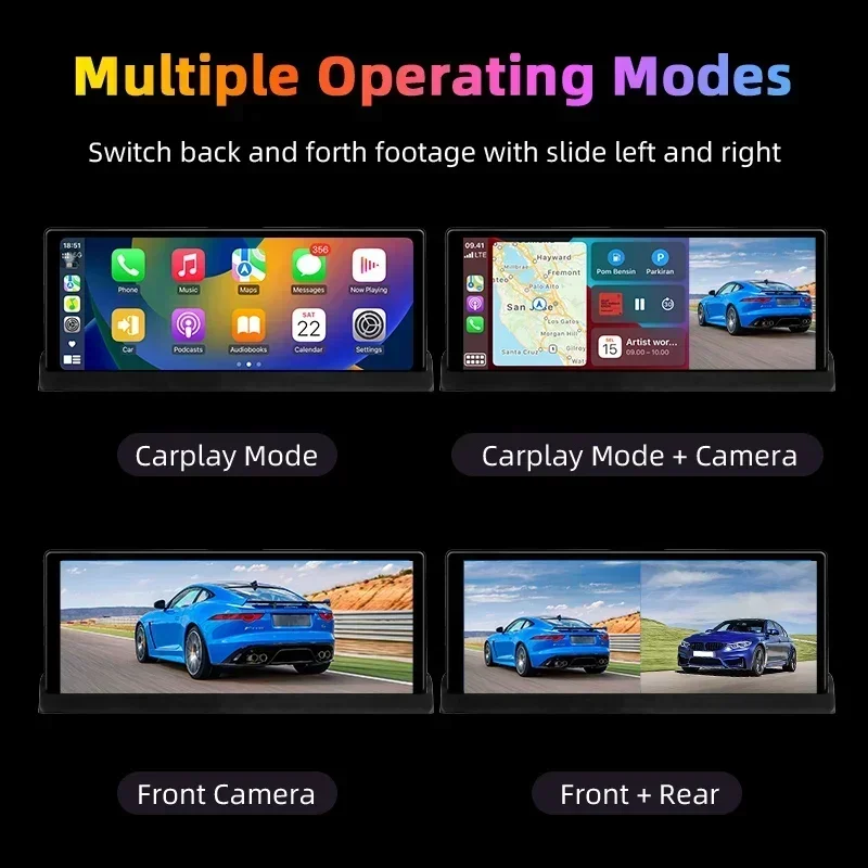 Alonveter 10.26 بوصة 4K Wireless CarPlay Android Auto 280 °   كاميرا دوارة نظام ملاحة GPS 5G/2.4G WiFi Bluetooth ملحقات السيارة