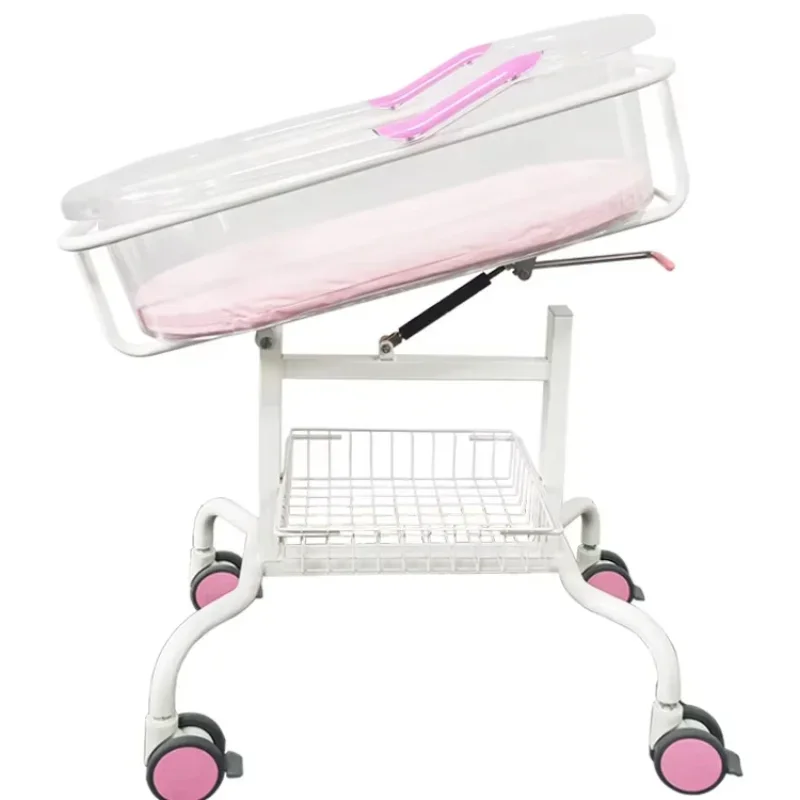 High-End Multifunctional Baby Crib Stroller Metal Material for Hospitals