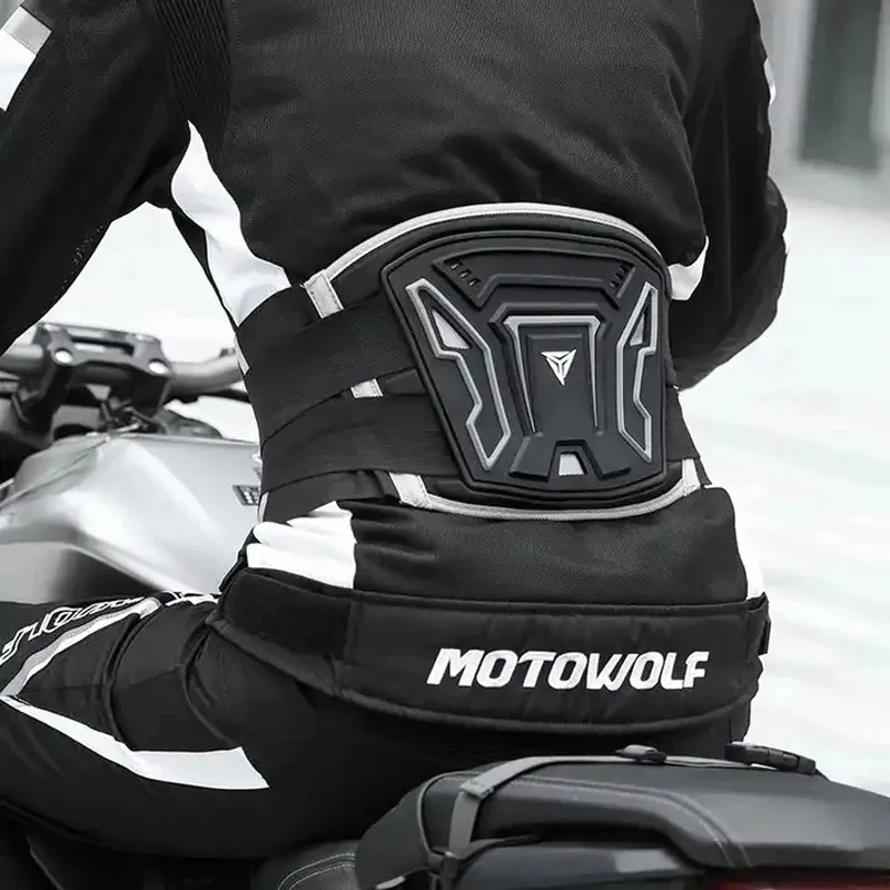 Motorcycle Waist Protector Brace Anti-Fall Motorcycle Protective Gear Comfortable Breathable Off-Road Waist Kidney Support Belt