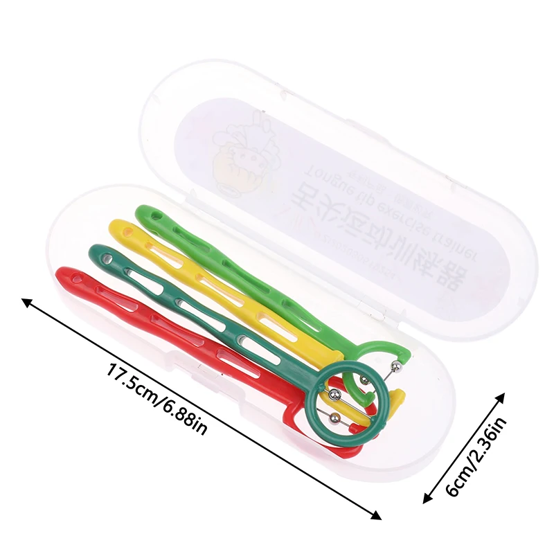 

4Pcs/box For Adult Kids Speech Therapy Autism Sensory Rehabilitation Oral Tongue Muscle Trainer Talk Tools Tongue Tip Exercise