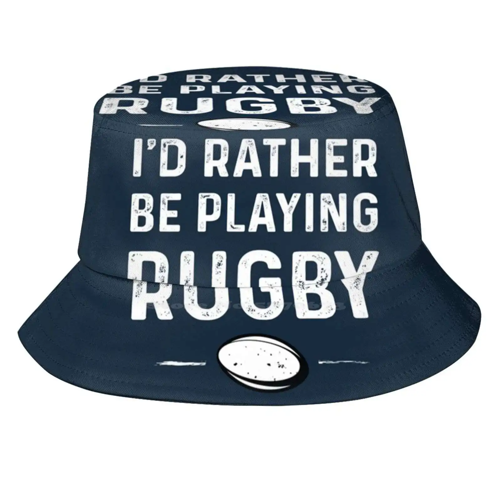 Rather Be Playing Rugby Sun Cap Fisherman Hat Bucket Hats Rugby Player For Rugby Fans Rugby Union Rugby Sevens Rugby 7S Rather