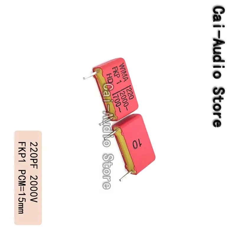 2PCS/5PCS/10PCS/Lot Brand NEW Germany WIMA FKP1 2000V 220PF 2000V221 Film Capacitor 2000v220pf 221 Pitch 15mm 10% FKP1U002204B00