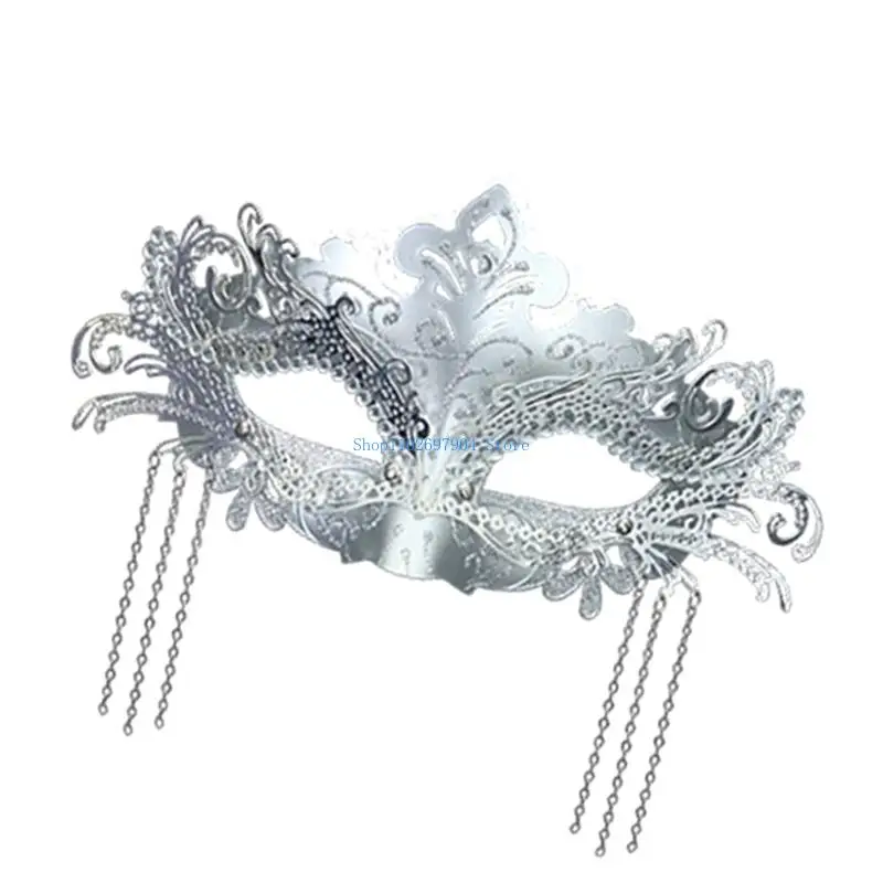 N7YF Shimmering Masquerades Styles Half Face Mask Lightweight Design Fancy Dress