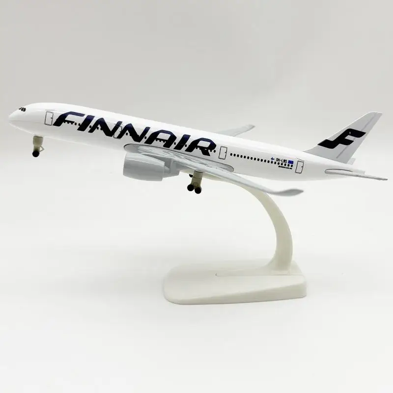

1 комплект литых самолетов из сплава металла с колесами 20 см A350 Finnair Airbus 350 Финляндия модель самолета в подарок