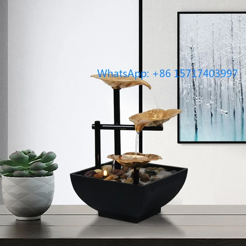 

Домашний декор, железное цветочное украшение, офисный настольный фонтан, гостиная, привлекательность богатства, украшение для дома фэн-шуй