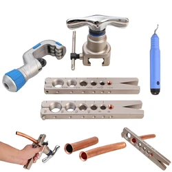 Flaring Tool Kit 6-19mm and 1/4”-3/4” 45° Eccentric Cone Type Sets for Flaring Copper Pipe , Aluminum Pipe, HAVC Pipe