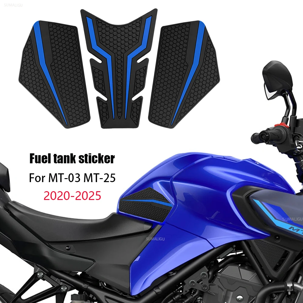 For Yamaha MT-25 MT-03 MT25 MT03 2020-2025 New Motorcycle Anti Slip Tank Pad Sticker Gas Knee Grip Traction Side Pad