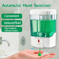 700ml Soap Dispenser Battery Powered Wall-Mount Automatic IR Sensor Touch-free Kitchen Soap Lotion Pump For Kitchen Bathroom