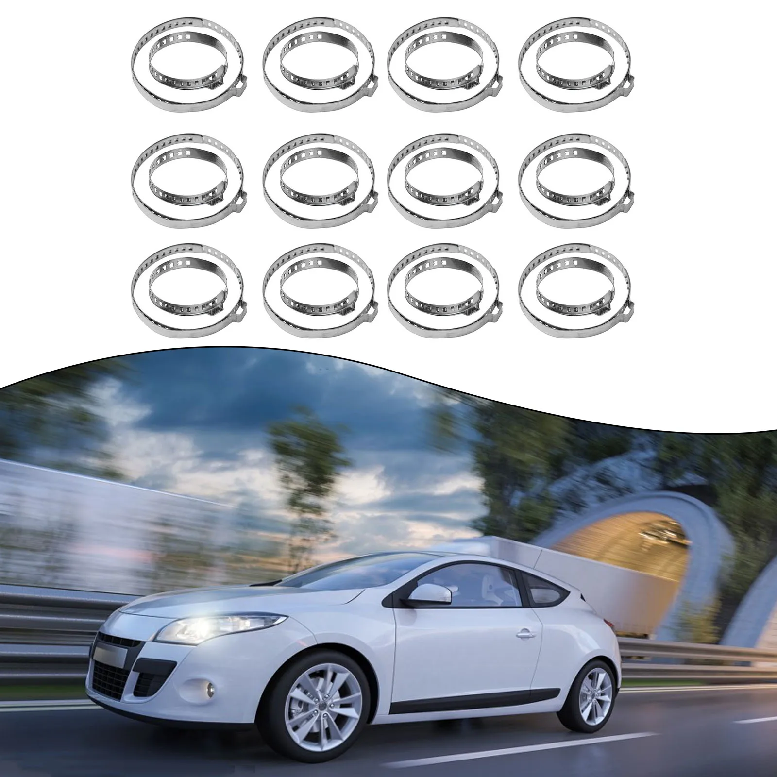 Car CV Boot Clamp Drive Shaft Axle Joint Clip Adjustable Stainless Steel For Most Car Automotive Parts And Accessories