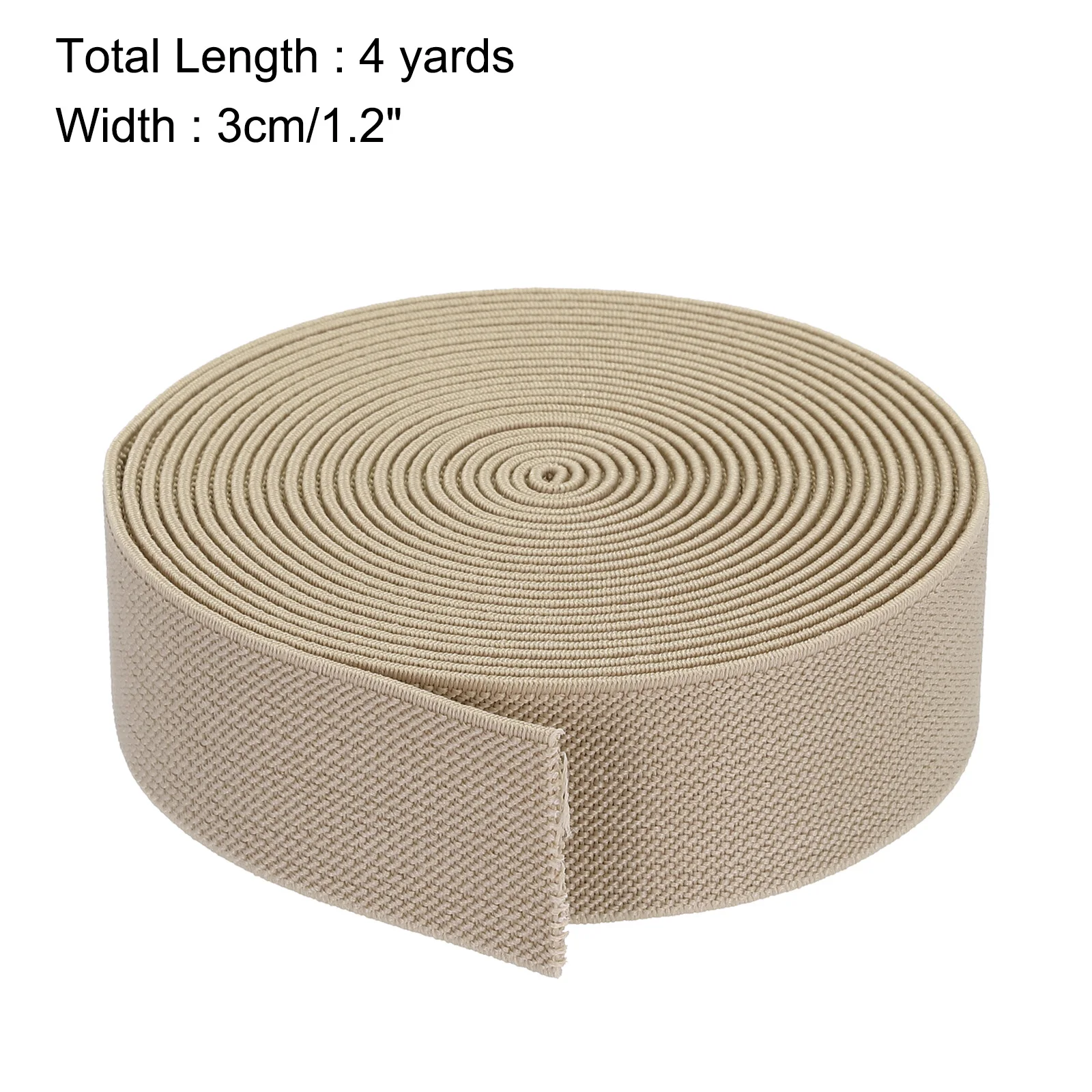 2/4 Yards Twill Wide Elastic Band Double-Side 1.2