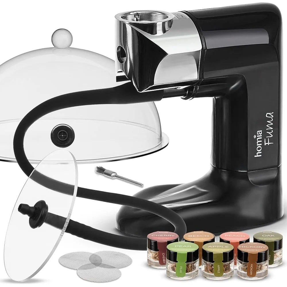 

Cocktail Smoker Kit 14 PCS Whiskey Smoker Machine Smoke Infuser with Accessories Wood Chips Indoor Use Perfect Gift