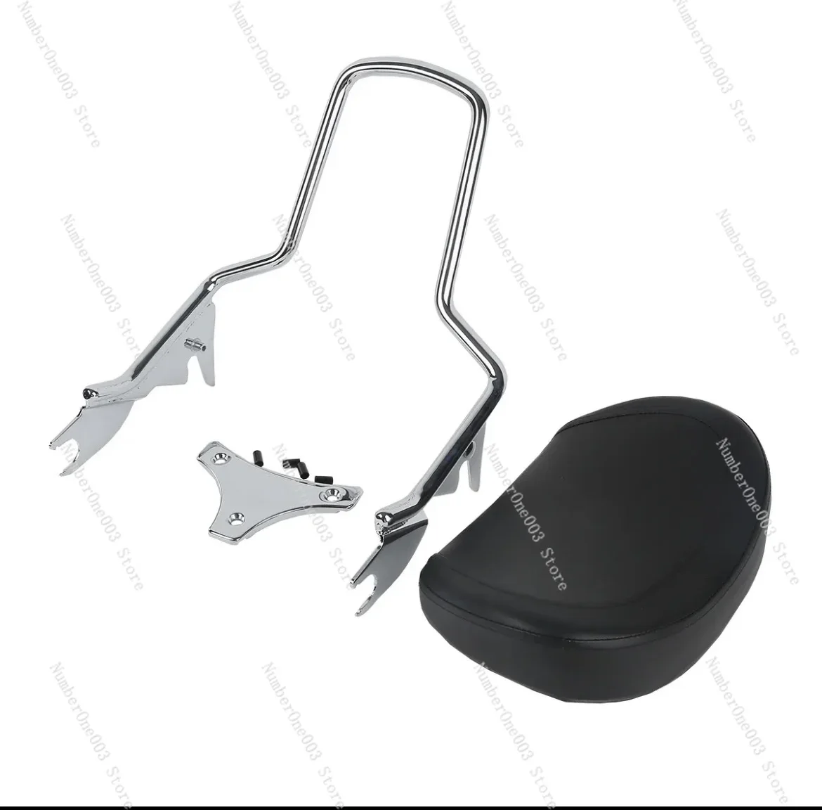 Big Glide Rear Backrest Luwang Highway St Double Lamp Street Modification Parts Disassembly And Assembly Backrest,