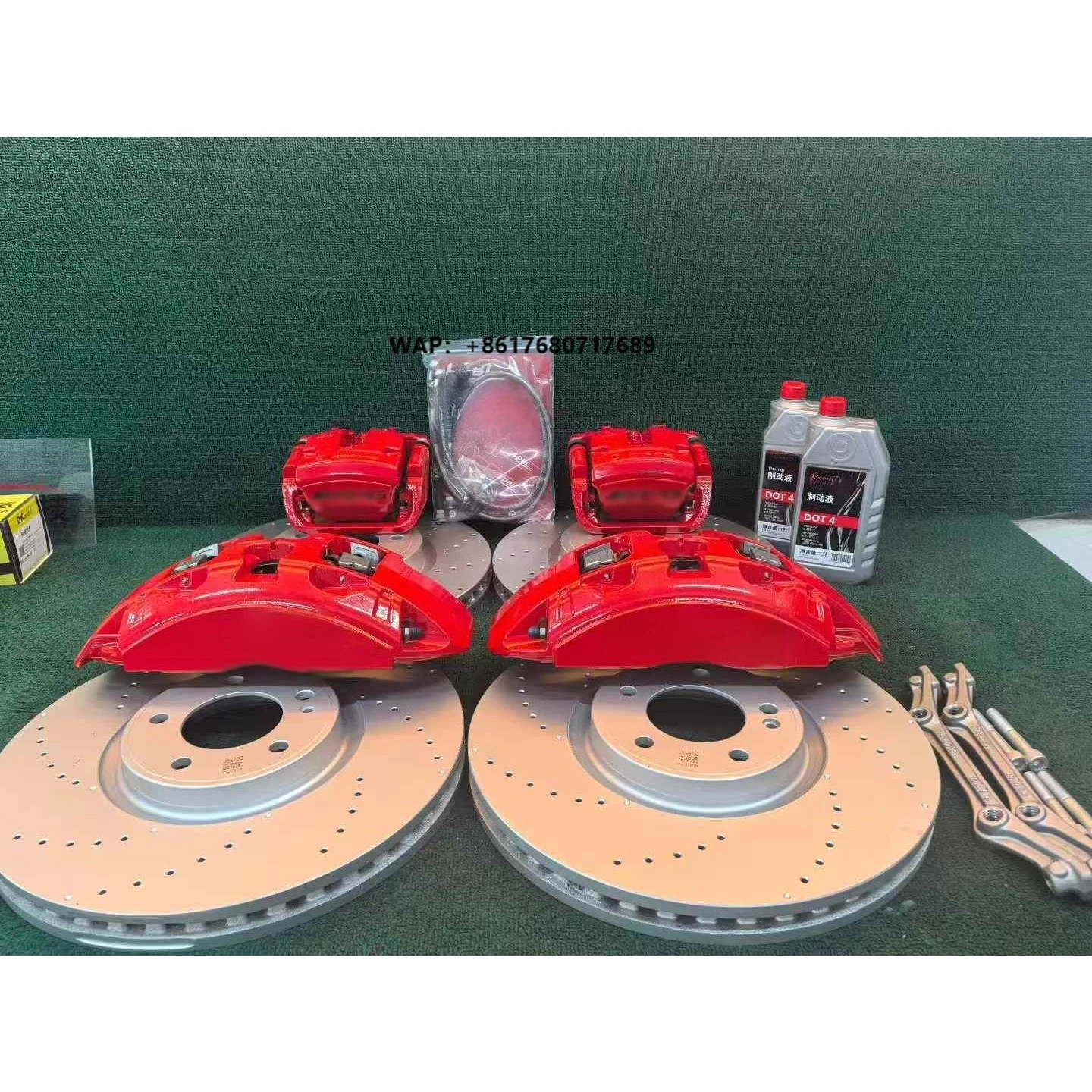 New upgrade Aftermarket Brake Disc Calipers set 6 pistons front 4 pistons Rear Forged aluminum alloy Calipers for Benz g500