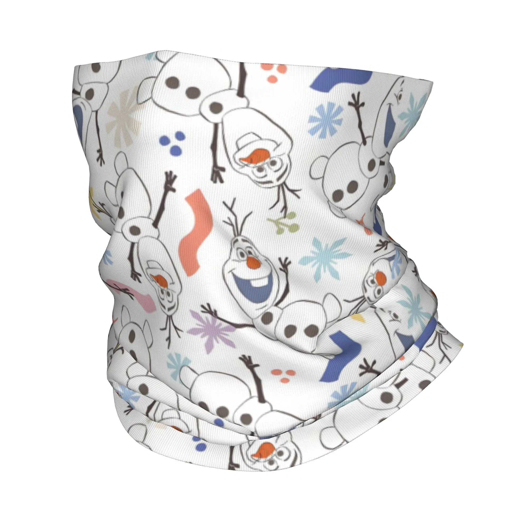 

Зимняя ветрозащитная бандана-шарф с мультяшным принтом F-Frozen для женщин, для катания на лыжах, с изображением Олафа, многофункциональная повязка на голову