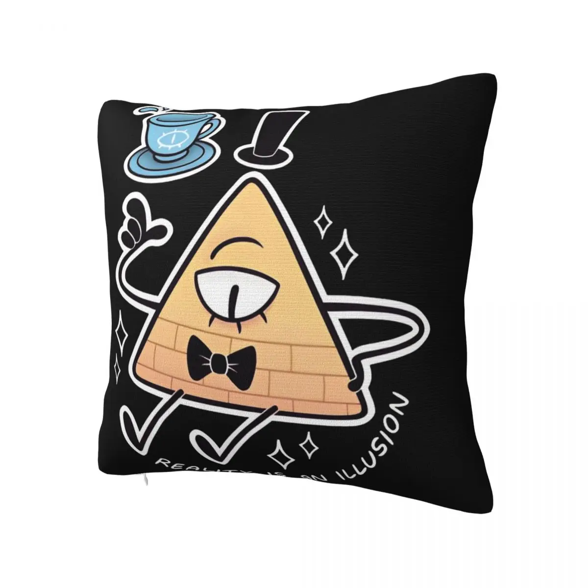 Gravity Falls Bill Cipher Pillowcase Soft Polyester Cushion Cover Decoration Pillow Case Cover Home Zippered 40X40cm