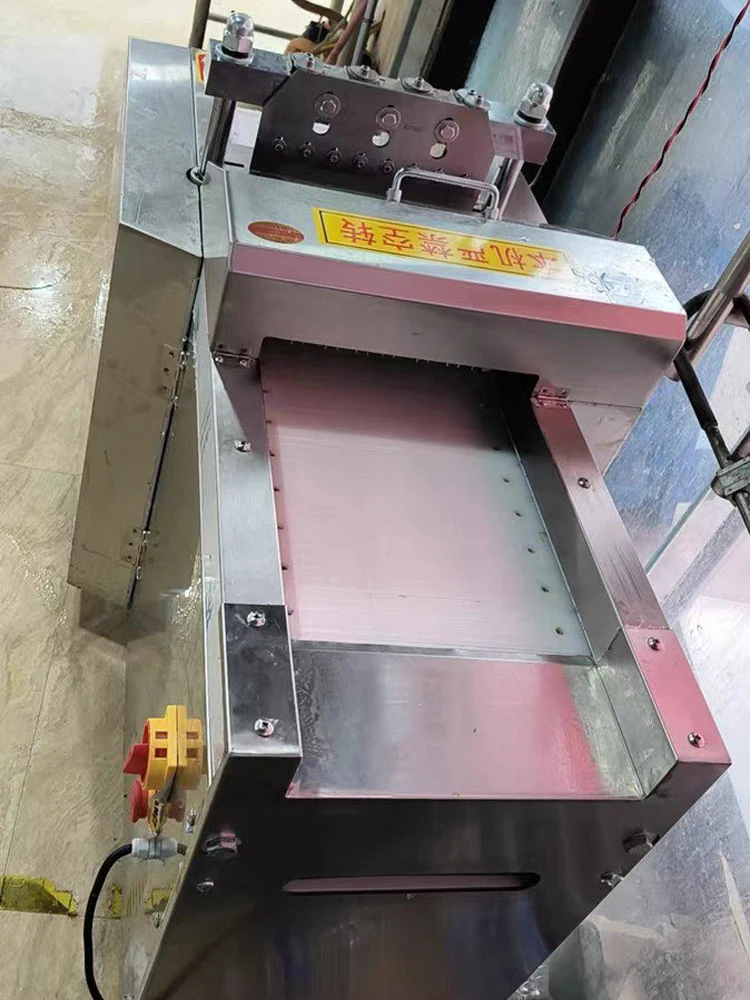 

Коммерческая машина для нарезки кубиками мяса, филе трески, баранины, замороженное мясо, гусь, кальмар, лосось, машина для резки курицы