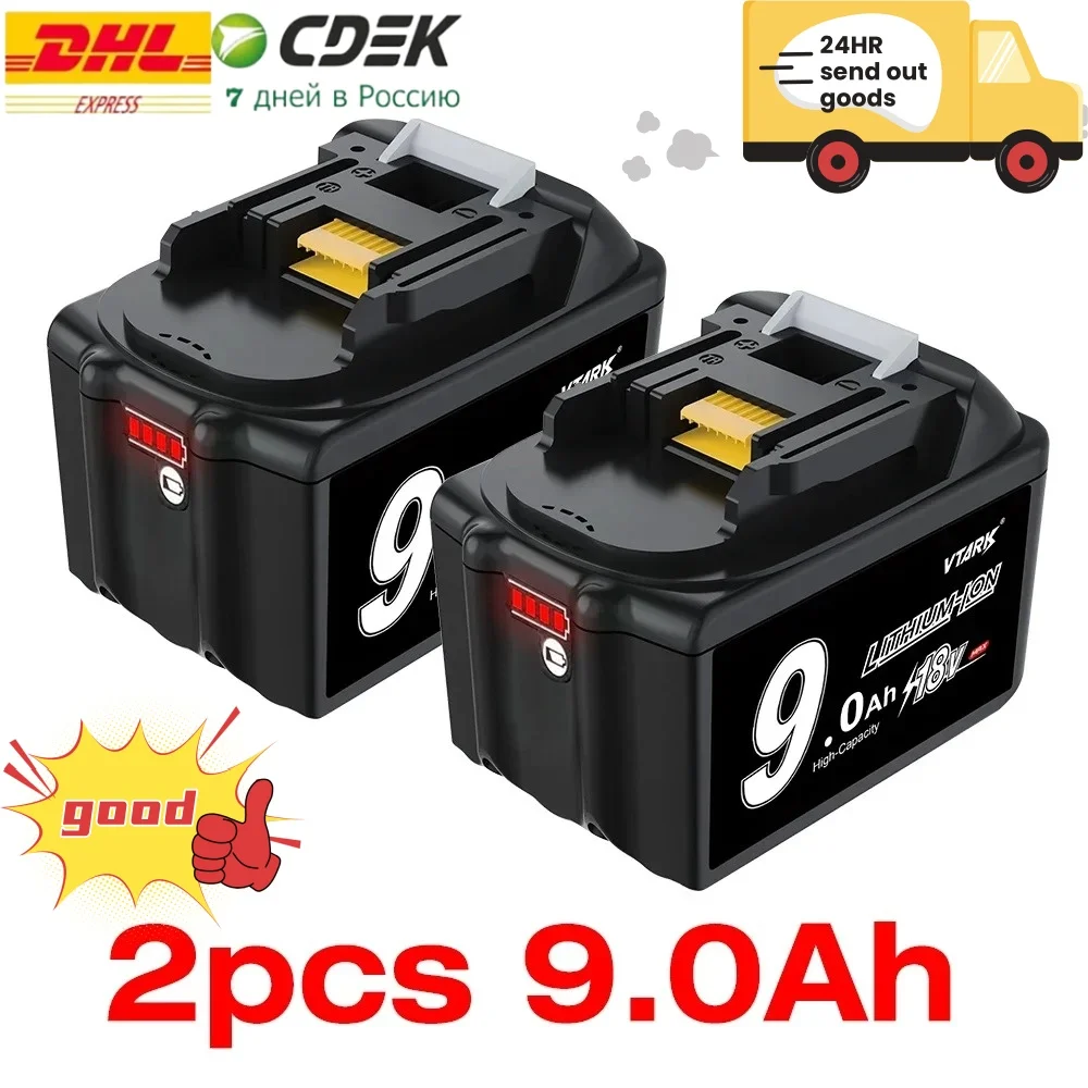 

2024 Upgrade Rechargeable 18V 9000mAh Li-Ion Battery For Makita BL1830 BL1815 BL1860 BL1840 Replacement Power Tool Battery