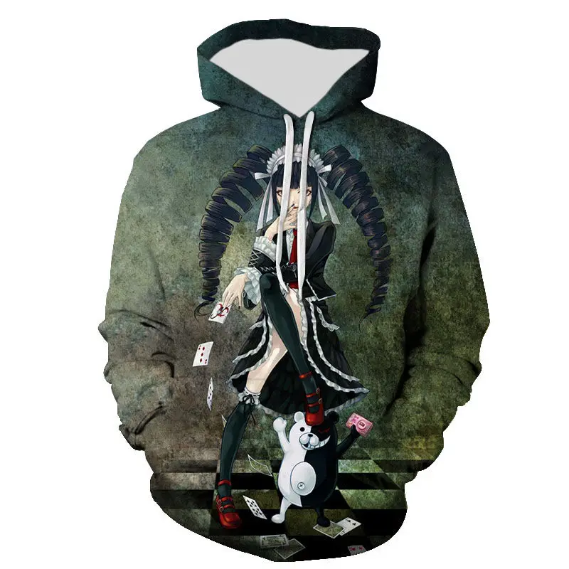 Nieuwe Mode Danganronpa Mode Hoodies Mannen Vrouwen Kinderen Sweatshirts 3d Geprint Pullover Streetwear Jongen Meisje Kinderen Casual Tops