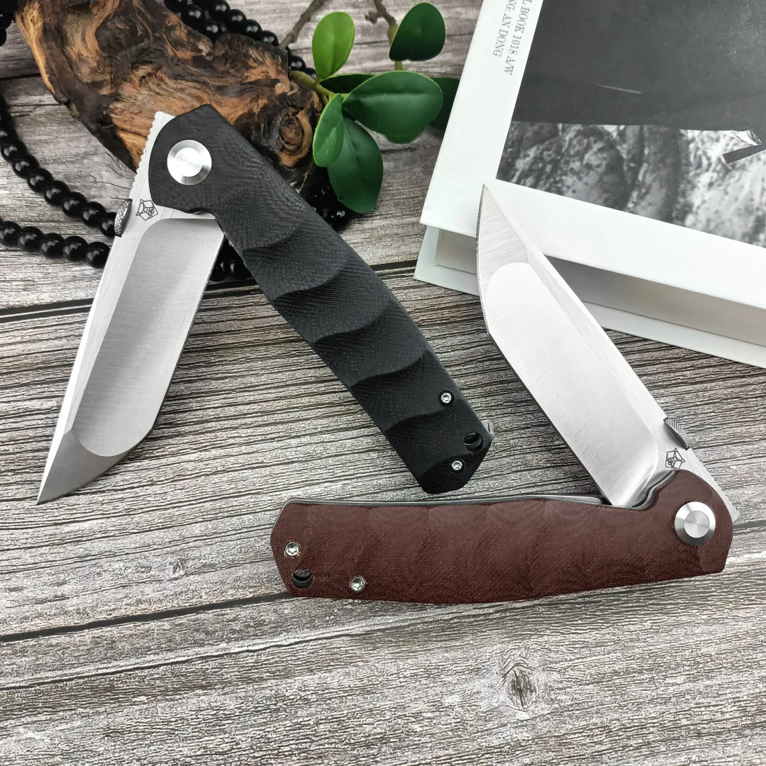 Bear Head -DIY personality handy mini knife Outdoor survival hunting knife Folding knife Diving hobby sharp fruit knife