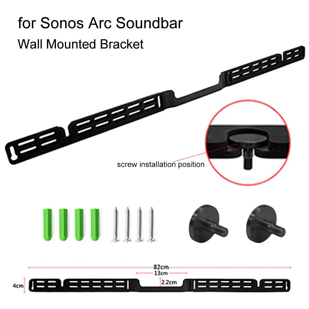 

For Sonos Arc Soundbar Wall Mount Holder Sound Bar Speaker Brackets Home Theater Stand Support Rack Accessories