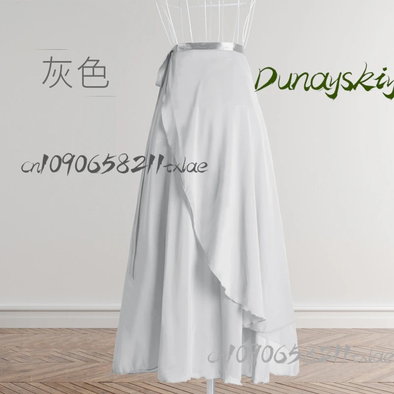 تنورة باليه للبالغين - تنورة شيفون ملفوفة من أجل ممارسة الرقص وحفلات الهالوين