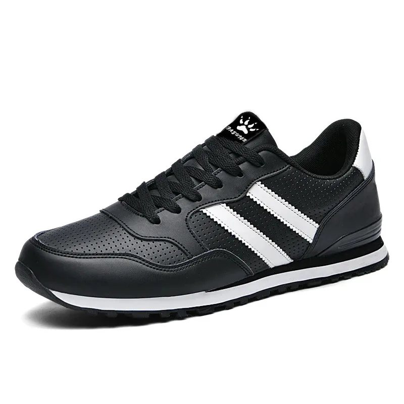 

NEWLeather Non-Slip Men'S Running Shoes Fashion Lightweight Breathable Casual Sneakers Work Gym Men'S Shoes Leather Shoes