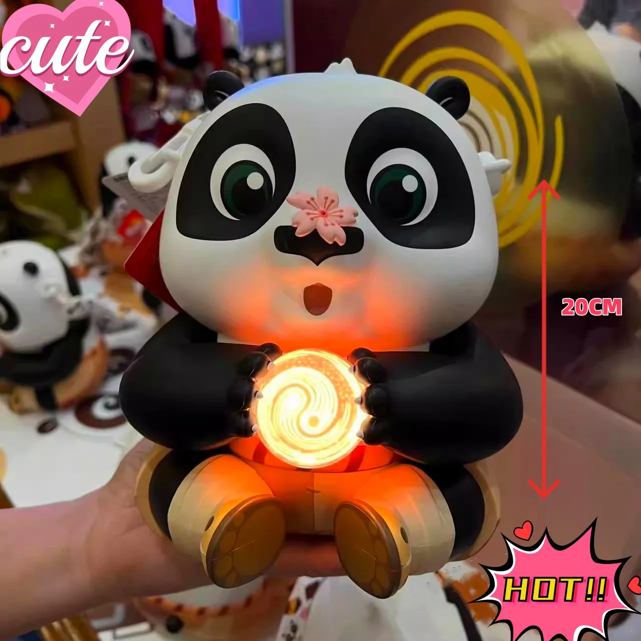 Kung Fu Panda Po Storage Jar / Piggy Bank with Glowing Night Light, Children's Gift and Souvenir from Beijing Movie Park