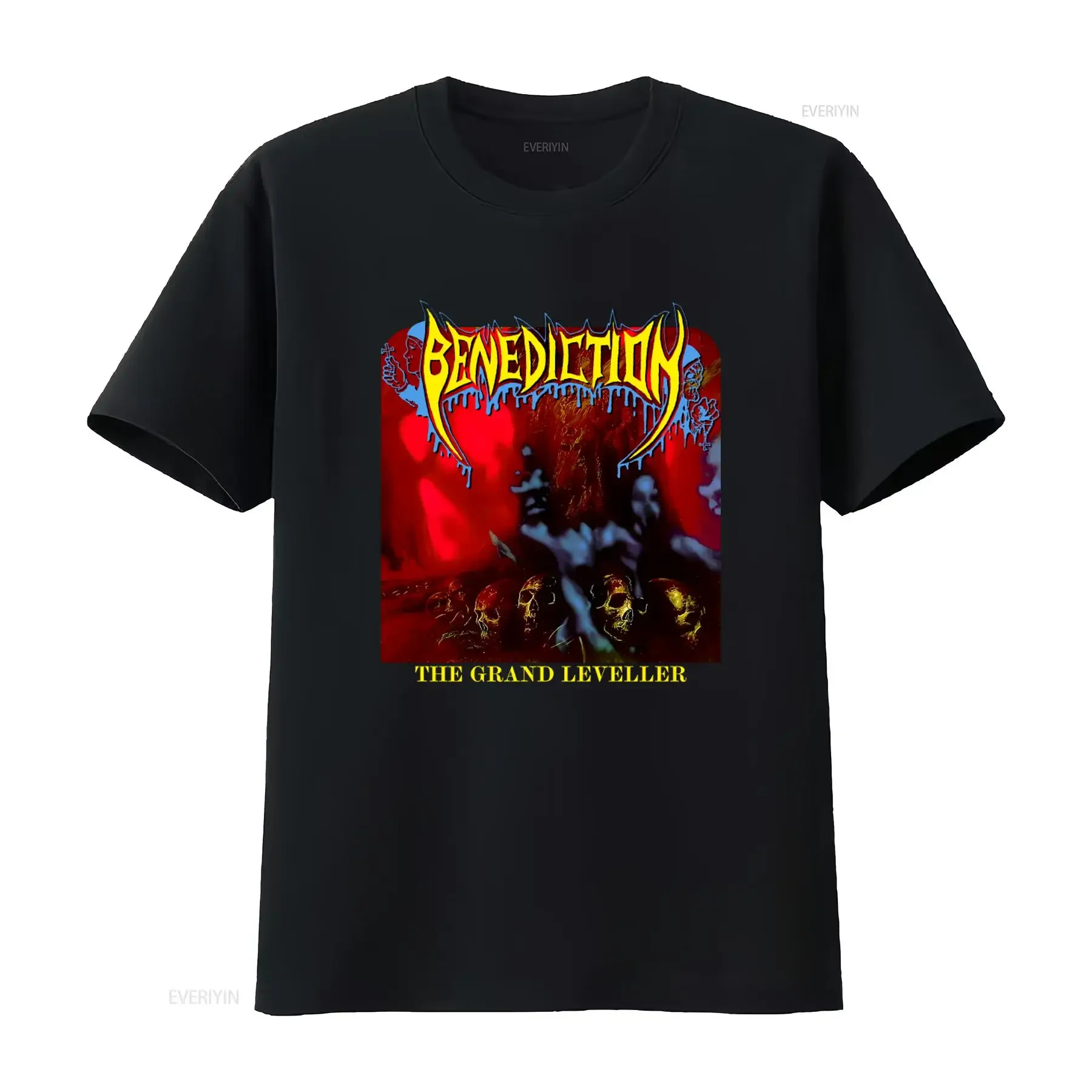 Benediction The Grand Leveller Death Metal T Shirt Medium Size vintage Washed Slightly graphic Stylish Breathable Stretched