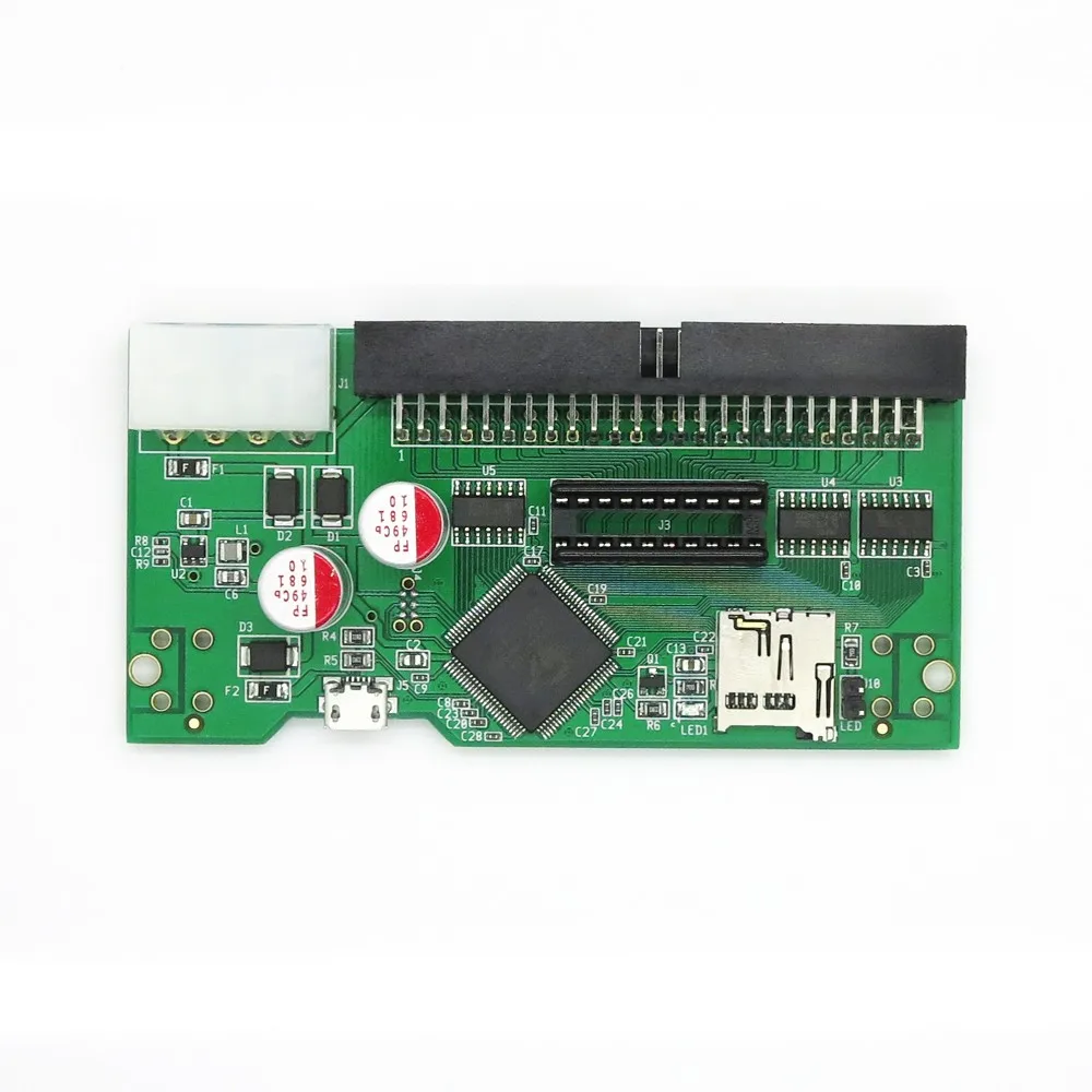 Iteaduino SCSI2SD emulator SCSI-2 hard disk slot, micro sd memory card slot