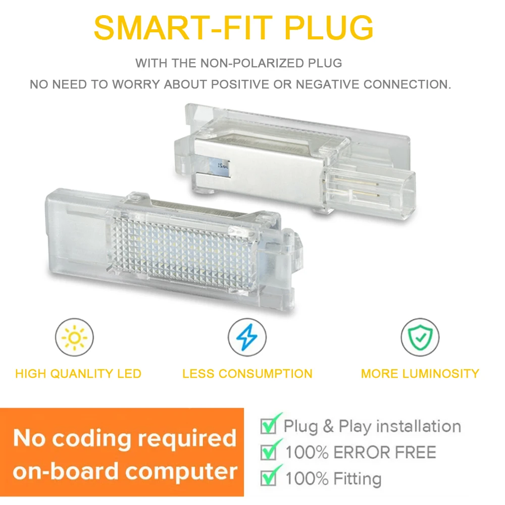 2 قطعة LED التمهيد الجذع ضوء السرير لشركة فيات غراندي بونتو 199 500X 500L ألفا روميو ستيلفيو ميتو جيوليتا جوليا العنكبوت بريرا 159 147 #5