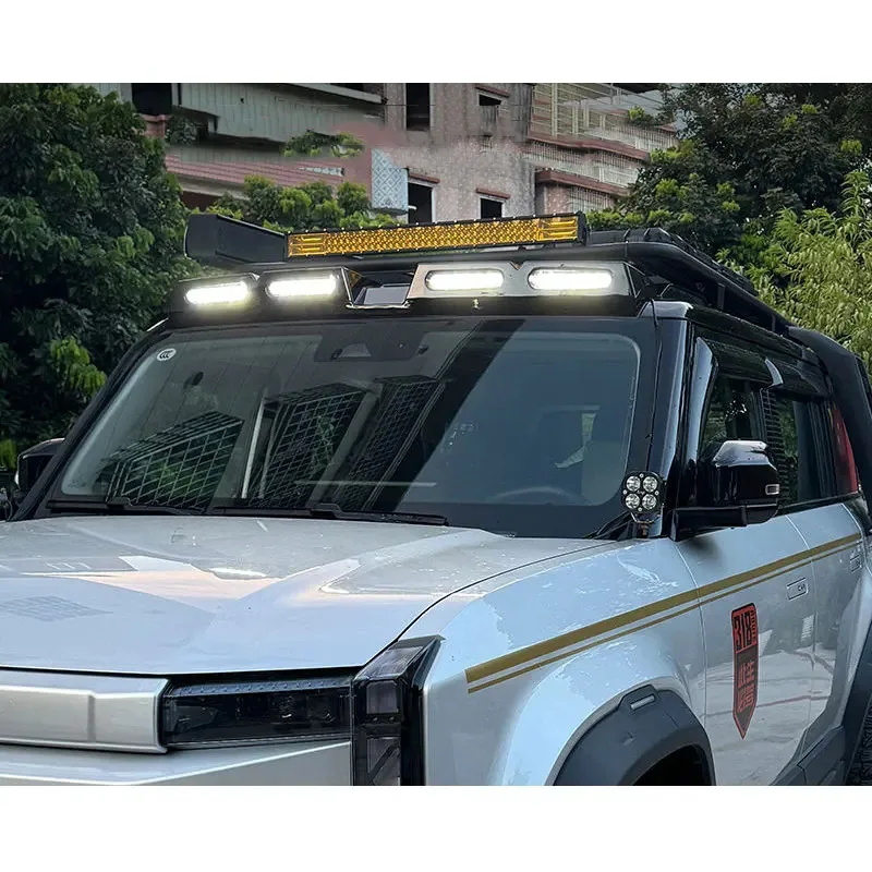 チェリー・アイカー03、ジェイクーJ6（2023、2024、2025年式）用車載LEDルーフスポットライトサーチライト、外装自動車改造