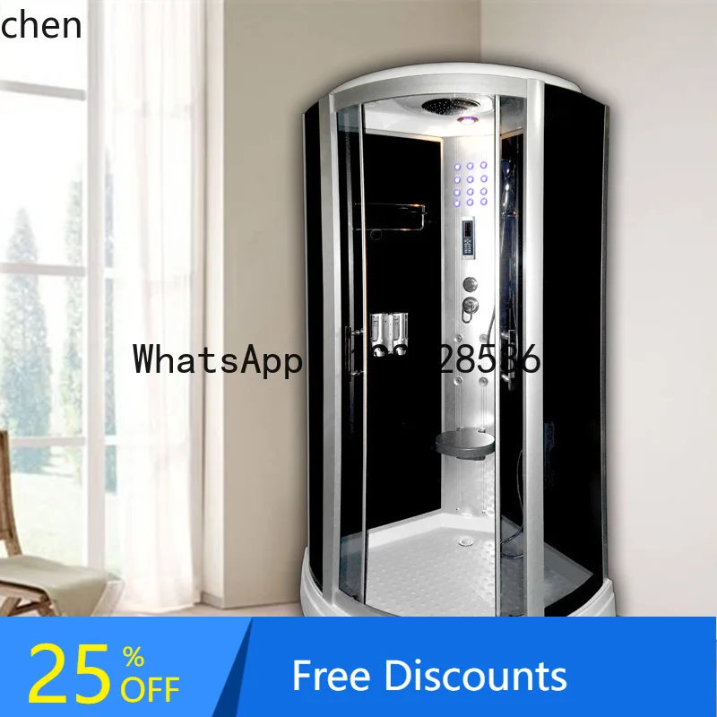 

Встроенная душевая кабина для ванной комнаты, душевая кабина из закаленного стекла, раздвижная дверь, встроенная перегородка для пары