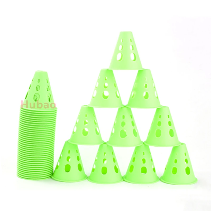 Sports Marker Pile 1/10Pcs Hollow Windproof Roller Skating Pile Skate Marking Training Road Cone Skating Post Soccer Rugby