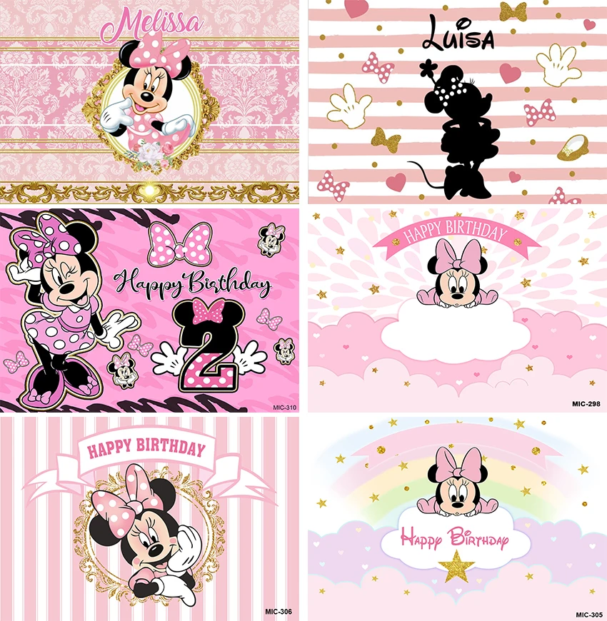 

Фон для фотосъемки с изображением Минни-Маус