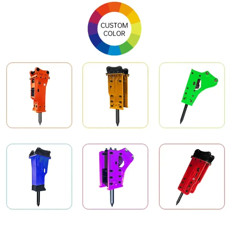 

Construction Equipment Hydraulic Breaker Long Working Life Stone Breaker Hydraulic Rock Hammer for Sale