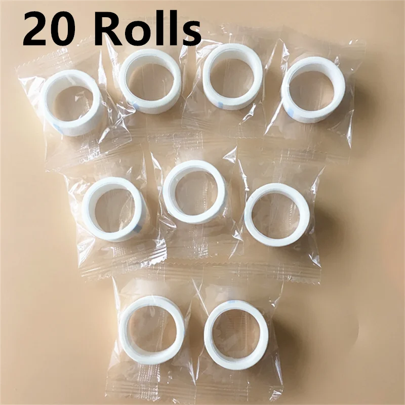 5/10/20 Rollen weißes, atmungsaktives medizinisches Papierband, Wimpernverlängerung, Lint Lashes Patchpapier unter Patches, Klebeband