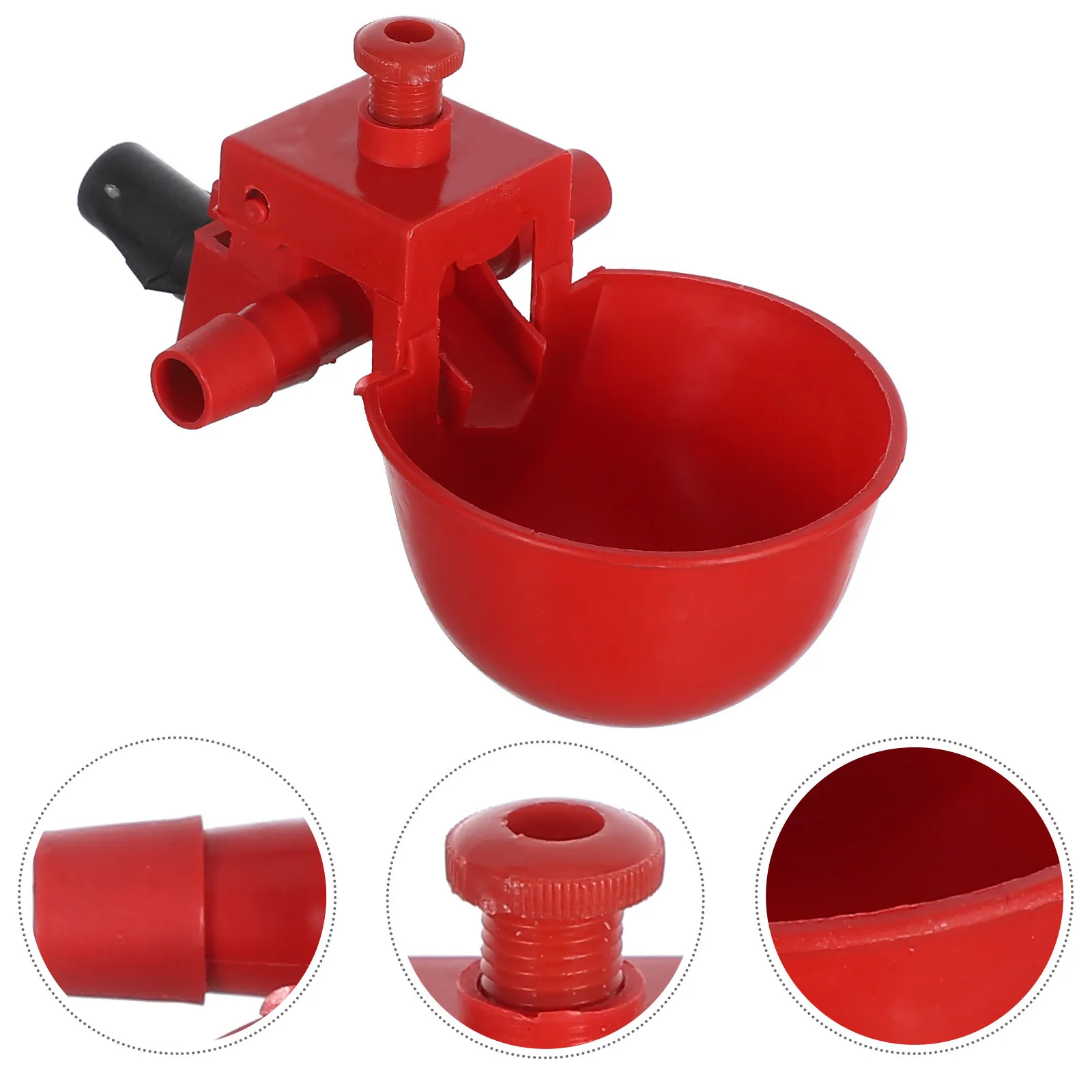 

20Pcs Chicken Drinking Cups Automatic Water Dispenser Adjustable Volume Poultry Waterer for Quail Pigeon Use