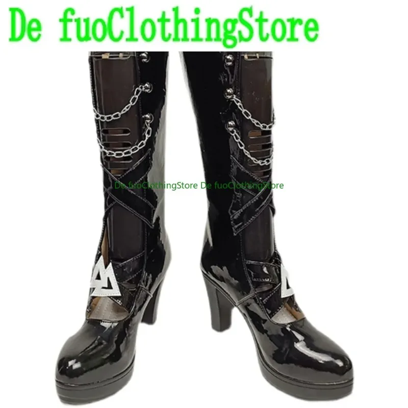 Defuo Arknights Spectere Unchained Cosplay Shoes Boots Game Anime Game Role-playing Halloween Party Props Shoes Boots