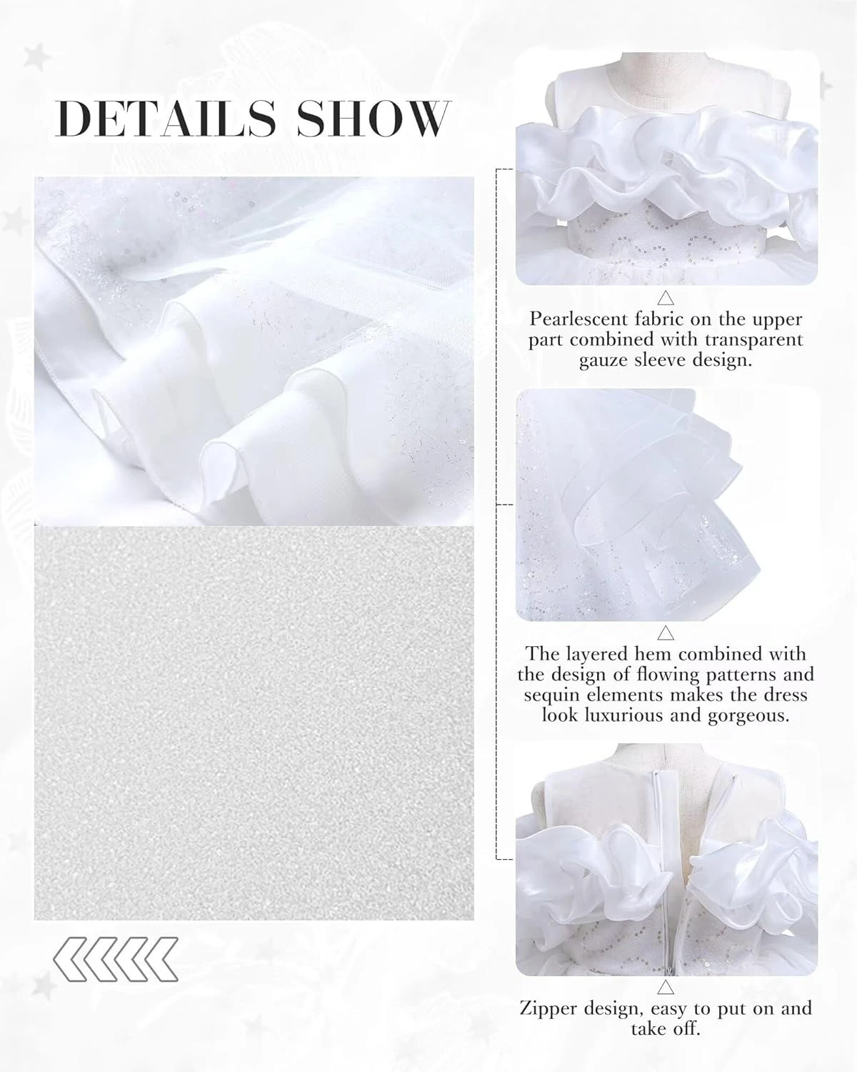 Платье с пайетками для девочек, блестящее платье с цветочным узором для девочек, пышное платье для девочек, бальное платье для свадьбы, дня рождения