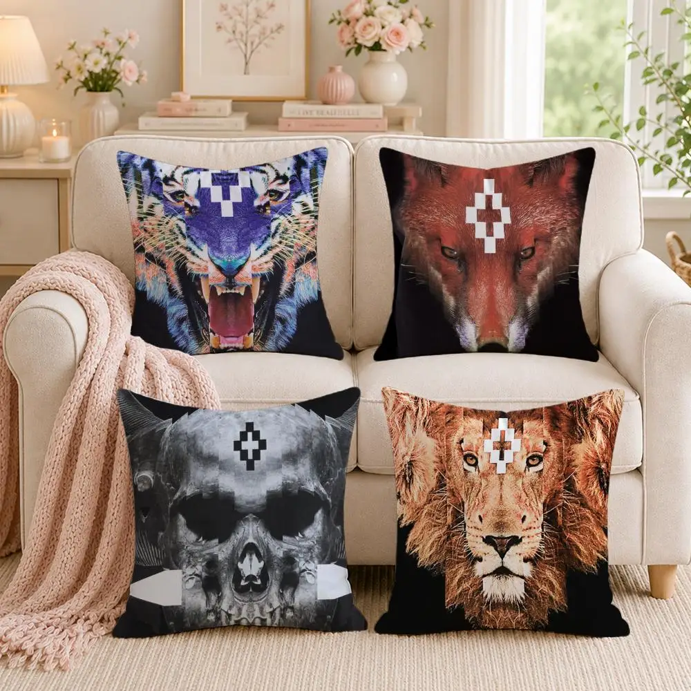 Fashion Brand M-Marcelo BurlonS Cushion Cover Double-Sided Printed Pillow Cover Hypoallergenic Dust-Mite Proof