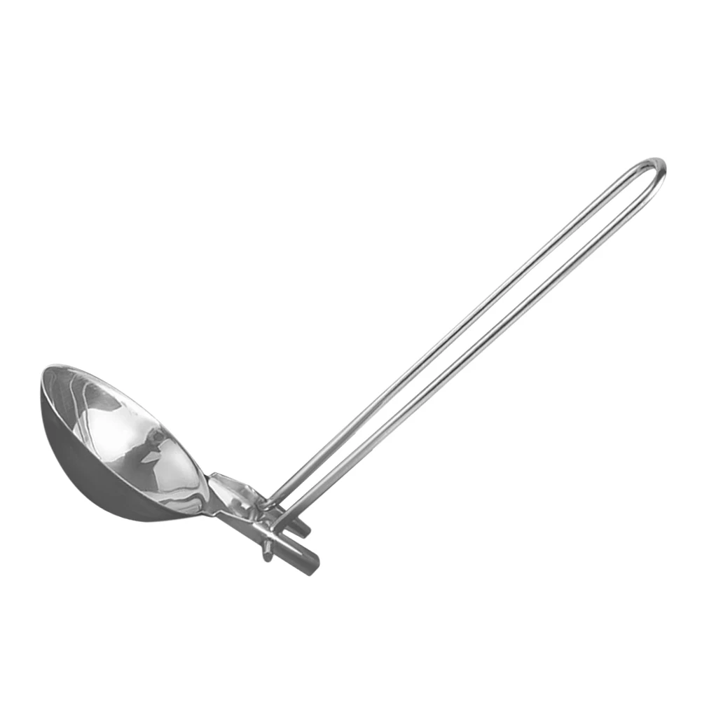

Portable Stainless Soup Ladle Camping Hiking Picnic Ladles For Cooking Outdoor Folding Spoon Kitchen Tool Set