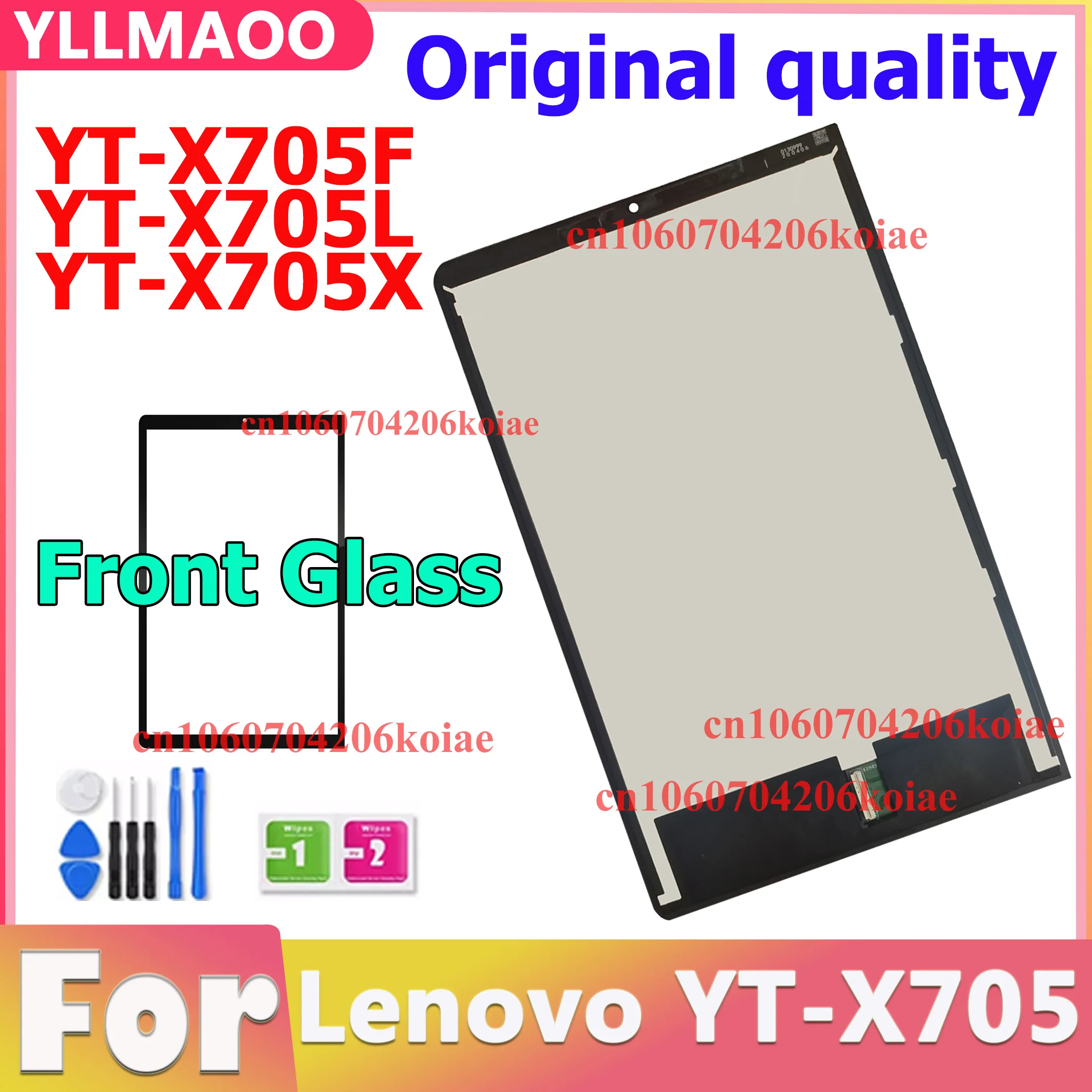 New For Lenovo Yoga Smart Tab YT-X705F YT-X705M YT-X705X YT-X705 LCD Display Touch Screen Digtizer Assembly Free Tools