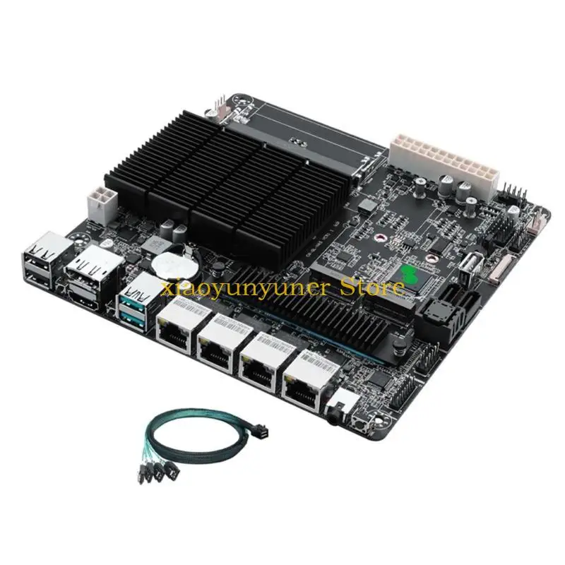 P9JB 6-Bay NAS Mini ITX Motherboard Integrated Cores Processor 2.7GHz 2X DDR4 2X M.2 NVMe 2280 2X SATA3.0 for Computing