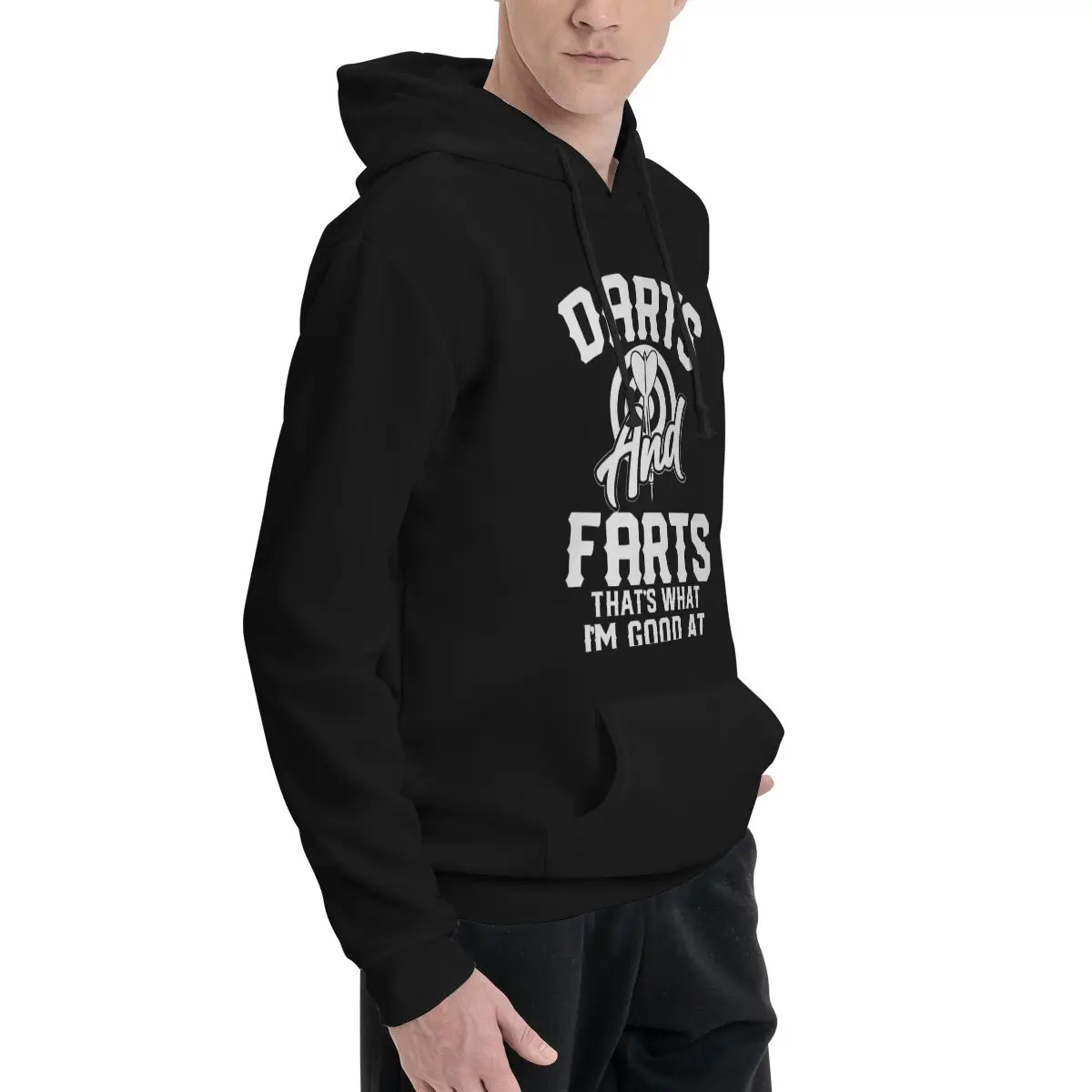 Darts And Farts That's What I'm Good At Joke Player Funny Polyester Hoodie Men's sweatershirt Warm Dif Colors Sizes