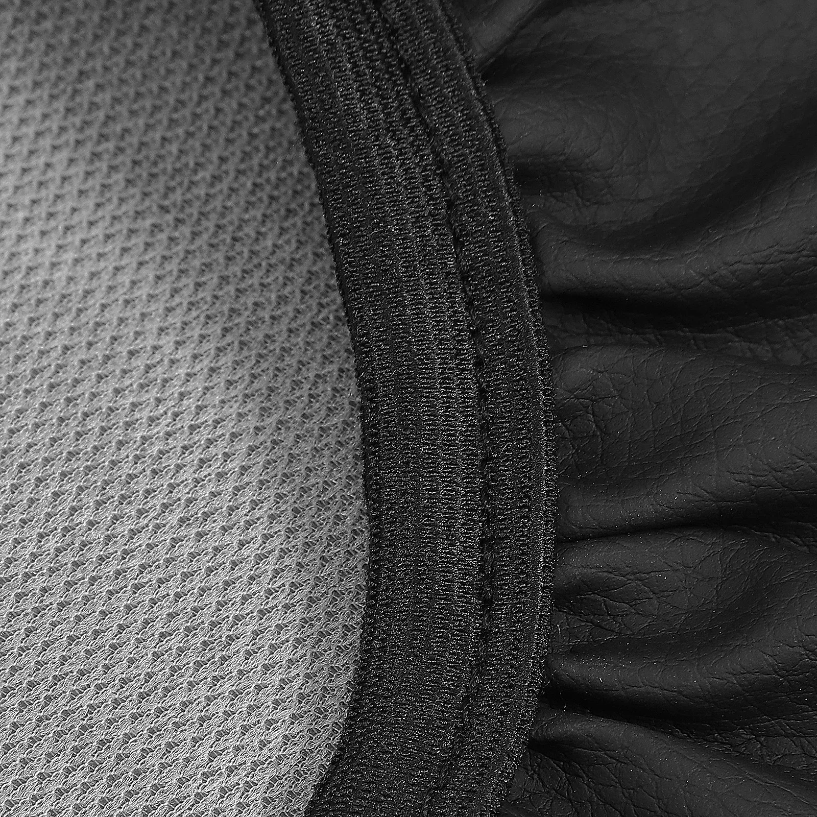 غطاء كرسي قابل للانزلاق وسادة مقعد مستديرة واقية مرنة مناسبة لمقاعد البار ومقاعد العمل وأغطية الكراسي السوداء سهلة التنظيف #5