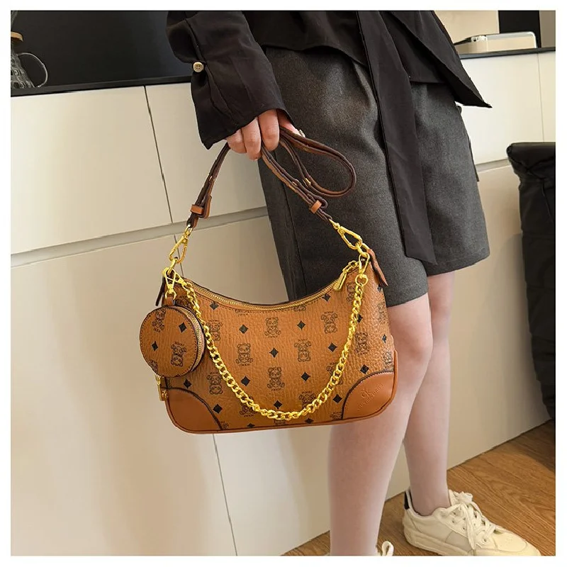 

Classic Elegant Crossbody Bag For Ladies - Women's Leather Handbag From Luxury Brand By Famous Designer