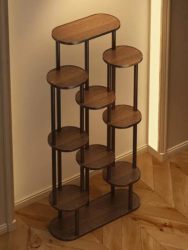 Atmosp layout high-end Bogu rack, solid wood Chinese rack display rack tea display rack