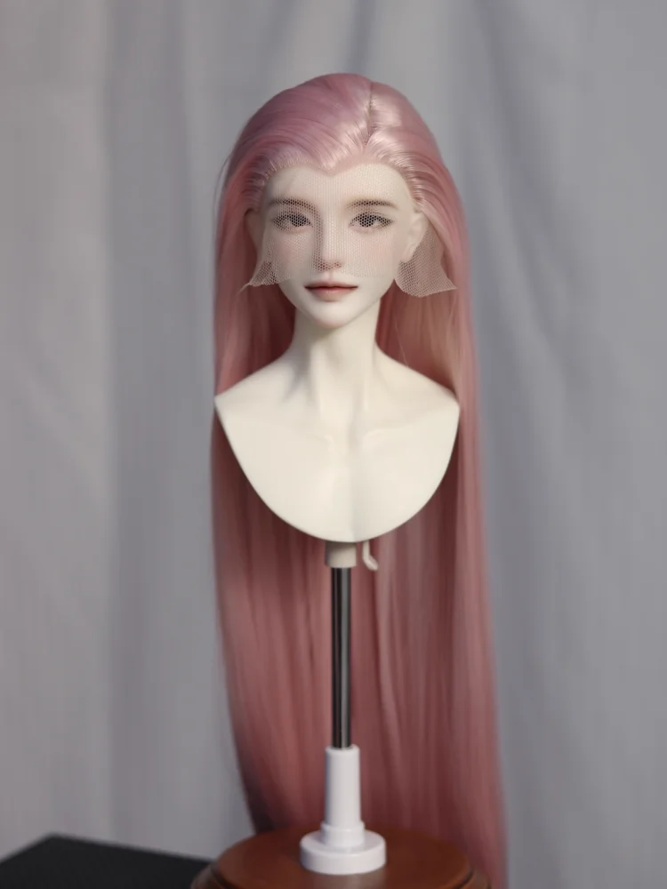 Perruques BJD cheveux longs bouclés pour 1/3 poupées perruques haute température poupée argent brun rose blanc bleu cheveux