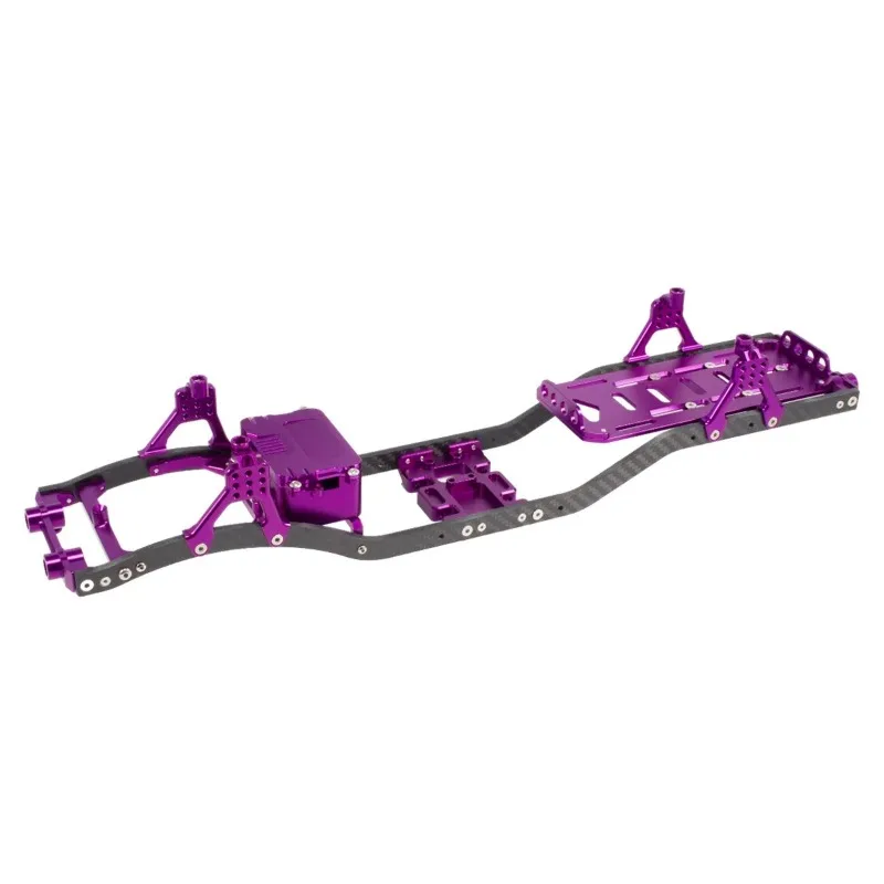 313mm Wheelbase CNC Carbon Fiber Chassis Frame for 1/10 Axial SCX10 III SCX10 II 90046 RC Crawler Upgrade